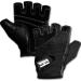 RIMSports Workout Gloves for Men and Women - Breathable Weight Lifting Gloves for Gym, Exercise, Weightlifting, Cycling, Rowing, Training Leather Palm Padded Thumb Protected Against Calluses Blister Black Medium