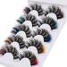Focipeysa Colored Fluffy Mink Eyelashes - 8D Dramatic Wispy Lashes C Curl - 5 Color Mixed False Eyelashes - Pink Orange Purple Green Blue - Buy Online on GoSupps.com