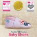 Soft Sole Leather Toddler Baby Shoes | Beth Butterfly Design | Girl Boy Walking Shoes 2-3 Years - Buy Online on GoSupps.com