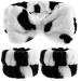 WLLHYF 3pcs Spa Headband for Face Wash Headband and Matching Wristbands  Makeup Headbands Wrist Washband Skincare Headband Hair Band for Washing Face Soft Facial Wrist Towel Washbands for Women Girls (black+white)