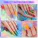 Aokitec 8 Color Dip Powder Kit - Nail Dipping French Powder Pro Collection for Salon-Quality Manicures, Odor-Free & Long-Lasting DIY at Home - Rainbow Unicorn Theme - Buy Online on GoSupps.com