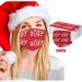 BEUU 30PCS 2021 Happy New Year Adults Disposable Face Macks Adults Christmas 3Ply Face Macks Cute Print Breathable Face Balaclava - Buy Online on GoSupps.com