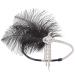 SWEETV Flapper Headband - Great Gatsby Inspired Feather & Rhinestone Headpiece - Buy Online on GoSupps.com