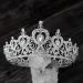 SWEETV Princess Tiara Crown - Silver Wedding Bridal Hair Accessories for Women & Girls - Buy Online on GoSupps.com