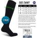 CFA V1 Compression Socks for Men & Women - Ideal for Running Gym Cycling & Recovery - Sustainable Danish Design - Super Black (2 Pairs) - Buy Online on GoSupps.com
