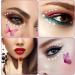 Face Diamonds Stickers Self Adhesive Fabric Butterflies Rhinestones with Tweezers Face Gemstones Stick on for Women Girls Face Nail Hair Gems Festivals Makeup Accessories - Buy Online on GoSupps.com