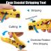 Yangoutool Coax Cable Crimper Kit - Adjustable Compression Tool for RG6/RG11/RG59 Coaxial Cables - Buy Online on GoSupps.com