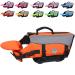 Vivaglory dogs with removable front-wheel drive rescue vest with reflective caps & additional upholstery for swimming & boating neon-orange M: 53-63cm (chest orange) neon orange