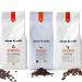 Chicco di Caff Trio 3 kilograms of trial package with Bio Espresso Urubamba Bio Espresso Sumatera and Espresso Horizonte each 1000g of entire beans 3kg savings