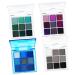 Outanaya 4 Pcs Eyeshadow Palette Colorful Eye Makeup Pigmented Eyeshadow Palette Plastic