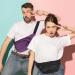 Jostift 2-Piece Waterproof Hip Bag for Men & Women | Adjustable Belt Pocket - Purple & Black | Outdoor Sports Waist Pack - Buy Online on GoSupps.com