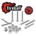 Fireball Dragon Skateboard Hardware Kit - Mounting Screws & Nuts Set for Longboard Skateboard & Cruiser - Ultra Strong Stainless Steel Bolts Designed for Life (8 Bolts, 8 Nuts) Flat Phillips 1.0"