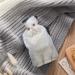Animal White Cat Hot Water Bottle with Plush Cover - Hand Warmer for Adults & Kids | 26.5x15.3cm - Buy Internationally! - Buy Online on GoSupps.com