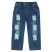 SEAUR Baby Boys Jeans Blue Ripped Jeans with Pockets Elastic Waistband Stretch Casual Trousers Denim Pants for Daily Life 2-3 Years Blue 1