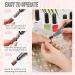 Makartt Nail Drill Bits Sanding Bands #80#150#240 Grits 300Pcs Zebra Brown Set for Acrylic Nails - Professional Manicure Pedicure Tools - Buy Online on GoSupps.com