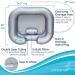 Portable Inflatable Sink for Locs - Hair Washing Basin for Bedridden, Elderly, Kids - Comfortable Loc Detox Tub with Pillow - Silver - Buy Online on GoSupps.com
