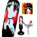 JAXBOX Inflatable Kids Punching Bag - 64 in Freestanding Kids Boxing Bag - Toddler Punching Bag - Immediate Bounce Back for Practicing Karate Kickboxing Taekwondo MMA - Gift for Boys & Girls White