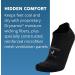 Hidden Comfort No-show Running Socks (4 Pairs) - Men and Women, White, Black, Charcoal, Gray, Medium - Buy Online on GoSupps.com