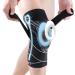 Achiou Knee Compression Sleeve for Knee Pain Adjustable Knee Brace with Side Stabilizers & Patella Gel Pad Knee Support Pad with Straps for Meniscus Tear Running Working Out Men Women Medium Grey 1