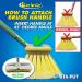 STAR BRITE Premium 8 Medium Wash Brush Head with Bumper - Dual Connections, Fits Standard 3/4 Threaded Poles & Extend-A-Brush Handles - Blue (040162) - Buy Online on GoSupps.com