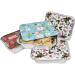 36 Count Christmas Tin Foil Containers with Lid Covers - Holiday Designs for Cookies & Treats - Disposable Food Storage Pans for Parties - Buy Online on GoSupps.com