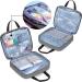 LoDrid Embroidery Kit Project Bag with Starter Kit - Portable Craft Carry Case for Embroidery Supplies and Cross Stitch Kits - Ideal for Beginners - Gray - Buy Online on GoSupps.com