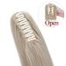 Buy 22'' Ash Blonde Mix Ponytail Extension - Micro Wavy Hair Braid with Bracket | Skin-Resistant Realistic Look for International Shipping - Buy Online on GoSupps.com