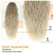 PORSMEER 28 Ash Blonde to Platinum Long Beach Wave Ponytail Extension - Synthetic Drawstring Hairpiece for Women - Buy Online on GoSupps.com