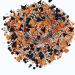 Confect Mix White Orange & Black Pearl Sprinkles & Jimmies | Witch Hat & Pumpkin Sprinkles | Spooky Sprinkles | Halloween Sprinkles | Pumpkin Witchery Sprinkles - 50 gms HLWN BOX-11