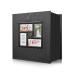 Hongxing Fabric Frame Cover Photo Album 4x6 1200 Pockets Photos, Linen Cover, Extra Large Capacity Wedding Picture Albums Holds 1200 Horizontal and Vertical Photos (1200Pockets, Black) (hx) 1200Pockets Black