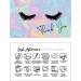 BRAWNA 50 pcs Lash Aftercare Cards, 3.5"x2" in, Lash Thank You Cards, Eyelash Extensions Supplies, Thank You Cards, Lash Loyalty Cards, Lash Extension Kit English 50