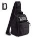 Mullet Dragon Tactical Sling Bag for Men Black EDC Small Backpack Molle Pack Shoulder Mini Concealed Military Carry One Strap Go Bag for Diaper Fishing Range Everyday Conceal