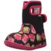 BOGS BABY WELLINGTON BOOTS PLUM FLOWER STRIPE 71565 SIZE UK 3-8 7 M US Child Owls Print Black Multi