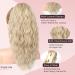 Brikabia 40cm Dark Ash Blonde Curly Ponytail Extension - Clip-In Hair Part with Bracket for Women - Buy Online on GoSupps.com