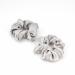 2 Pcs Scrunchies for Women Soft Silk Scrunchies Premium Satin Scrunchie Ponytail Holder Hair Scrunchies for Women Elastic Hair Ties for Long Fine & Thick Curly Hair Girls (Grey)