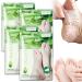 Foot Peel Mask 4 Pairs Natural Aloe Vera Gel Foot Mask-Foot Peel Mask For Hard Skin Footner Exfoliating Sock-Feet Hard Skin Remover-Plantifique Foot Peel Mask-Baby Feet Foot Peel (Aloe Vera)