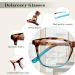 Dolarosey Vintage Reading Glasses - 3-Pack Spring Hinges Ultra-Clear View Matt Finish - Pink/Blue/Transparent - 3.5 Diopters - Buy Online on GoSupps.com