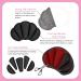 Sibba Heel Grips Liner Cushions - 4 Pairs for Loose Shoes | Anti-Slip Protectors for Blisters | Comfortable Heel Pads for Men & Women | Black & Nude - Buy Online on GoSupps.com