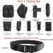 BAIGIO Tactical Belt - Multifunctional Military Webbing Molle with Pouch for Hiking Police Hunting & Airsoft - Black - Buy Online on GoSupps.com