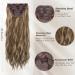 Barsdar 50cm Wavy Balayage Clip Hair Extensions - Thick Ash Brown & Blonde 5-Piece Set for Women & Girls - Buy Online on GoSupps.com