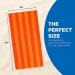 Ben Kaufman 100% Cotton Velour Towels - Soft & Absorbent - 30 x 60 - Assorted Striped Colors - 4 Pack - Buy Online on GoSupps.com