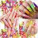 Duufin 16800 Pcs Colorful 3D Fruit Nail Art Slices with Tweezers - Perfect for Nail Art, Slime Making, DIY Crafts and Decorations - Buy Online on GoSupps.com