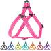 Collardirect Reflecting dog harness size S M L for walks outdoors adjustable for dogs puppies pink black red purple mint green orange blue L pink