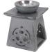 Guru Shop Indian Fragrance Lamp - Essential Oil Diffuser & Tealight Holder for Aromatherapy | Cream White Bacon Stone Aroma Lamp (11x9x9 cm) - Buy Online on GoSupps.com