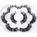 Zenotti D Curly 4 Pairs False Eyelashes - Wispy Russian D Radians, 3D Volume, Natural Look - Fluffy Fake Eye Lashes - Buy Online on GoSupps.com