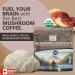 The Youth Effect Foods Mushroom Coffee (10 Mushroom Blend). Premium Instant Coffee infused w/ Organic Lions mane Cordyceps Reishi Chaga Turkey tail Maitake Tremella Shiitake Oyster & Agaricus blazei Mushrooms for better Productivity | 35 Servings. (70 gra - Buy Online on GoSupps.com