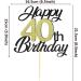 Shop Sumerk 40th Birthday Cake Attachments - Gold & Black Decorations | Perfect for Birthday Party Celebrations - Buy Online on GoSupps.com