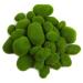 CCINEE 34pcs Artificial Moss Rocks, 5 Size Green Floral Moss Balls Moss Covered Stones Fake Moss Decor for Floral Arrangements Fairy Gardens and Crafting