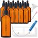 Handsunity 100 ml-12 pipette bottle tincture bottles-brown bottle with pipette dark pharmacist bottle brown las 100ml-12 piece black cap