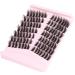 Fluffy Mink Manga Wet Look Eyelash Extension Kit - 98 Cluster Lashes | 8-16MM - Buy Online on GoSupps.com